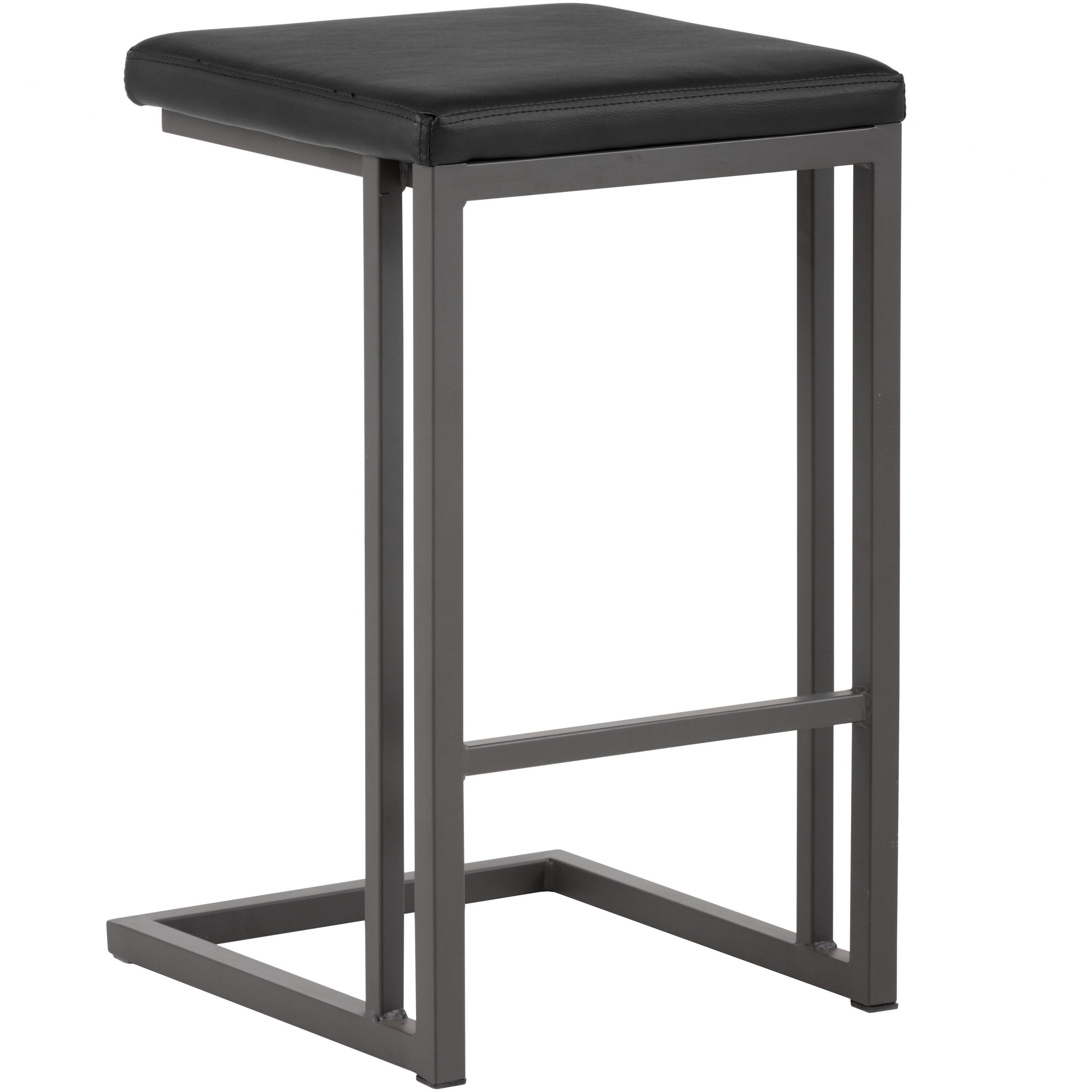 Boone 26 inch Grey / Onyx Counter Stool, Set Of 2
